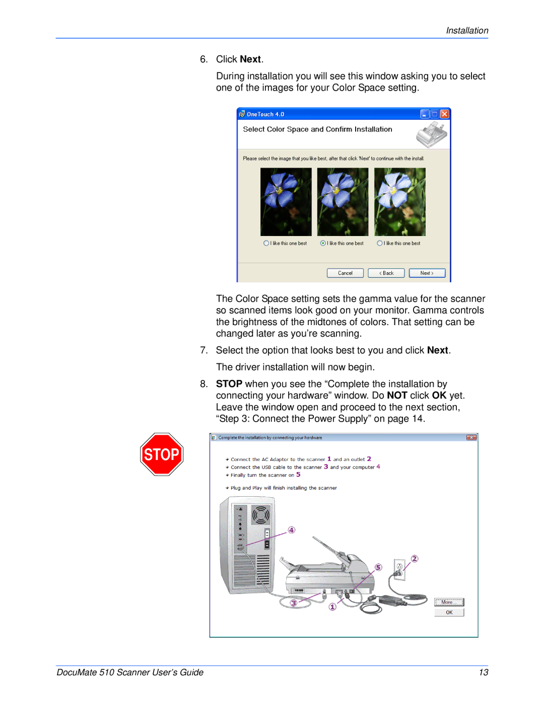 Xerox 510 manual Installation 