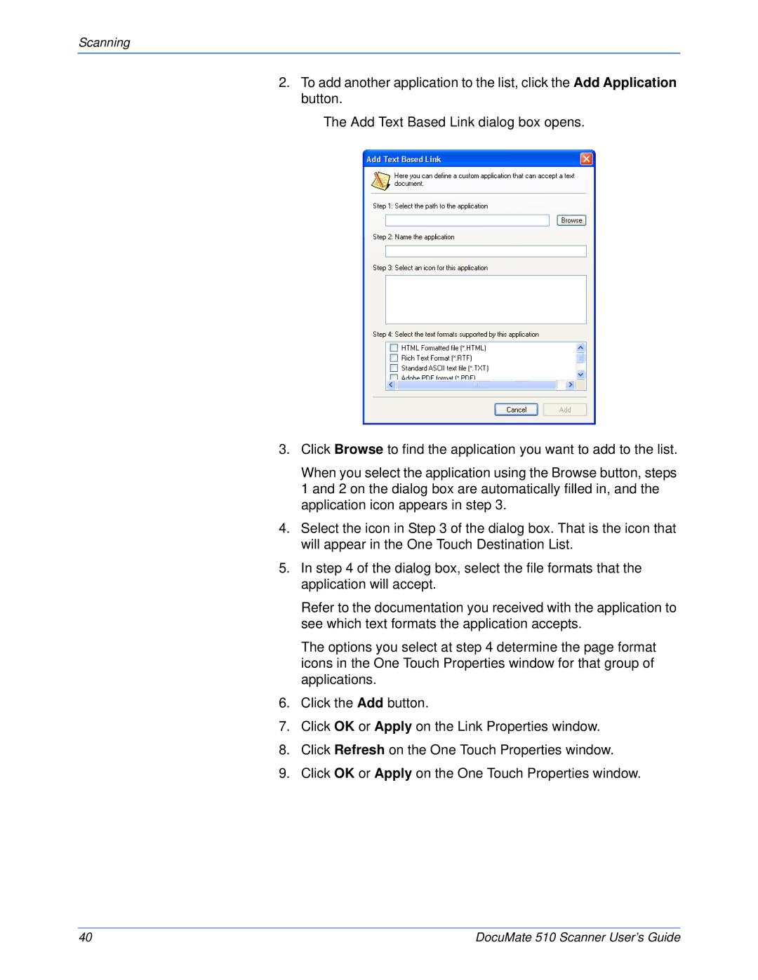 Xerox 510 manual Scanning 