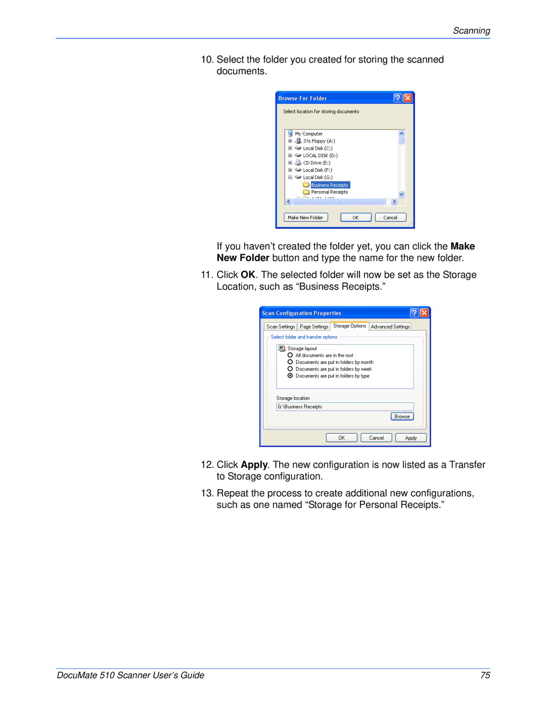 Xerox 510 manual Scanning 