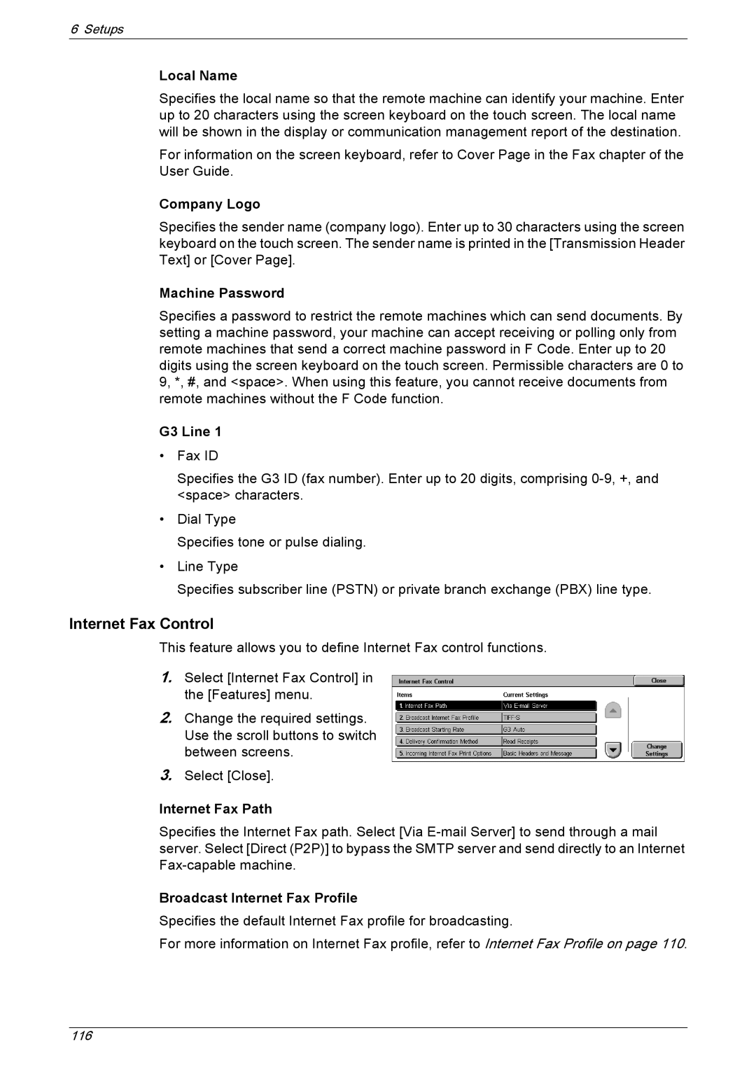 Xerox 5222 manual Internet Fax Control 