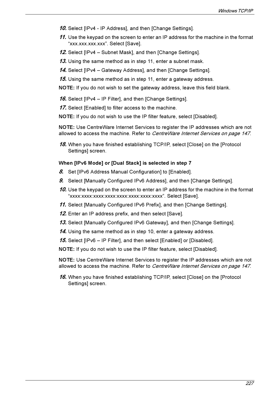 Xerox 5222 manual Windows TCP/IP 