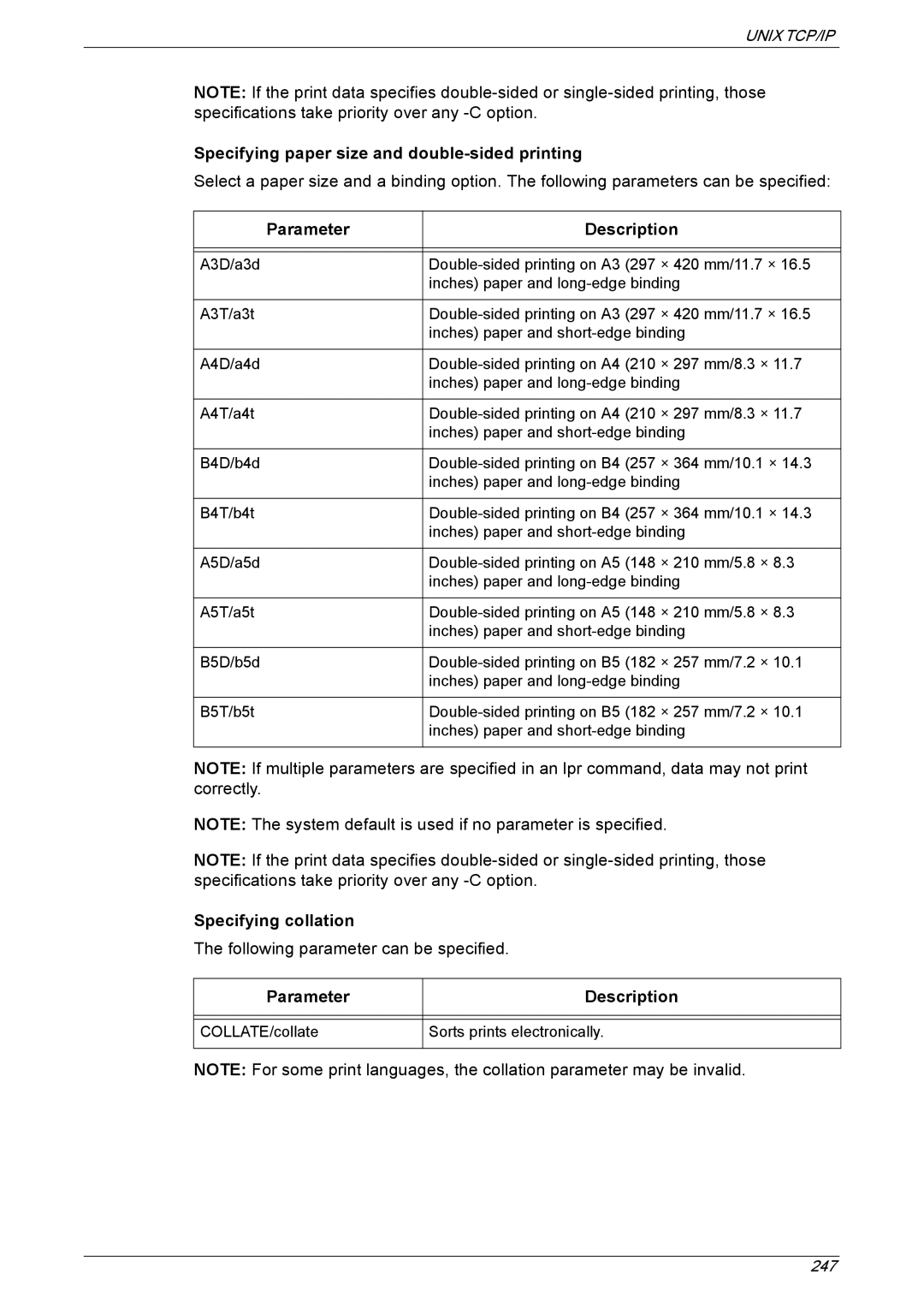 Xerox 5222 manual Specifying paper size and double-sided printing, Specifying collation 