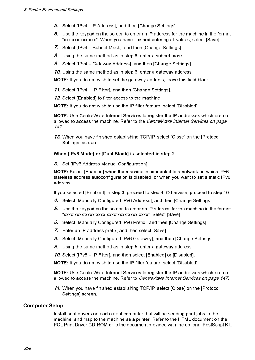 Xerox 5222 manual 258 