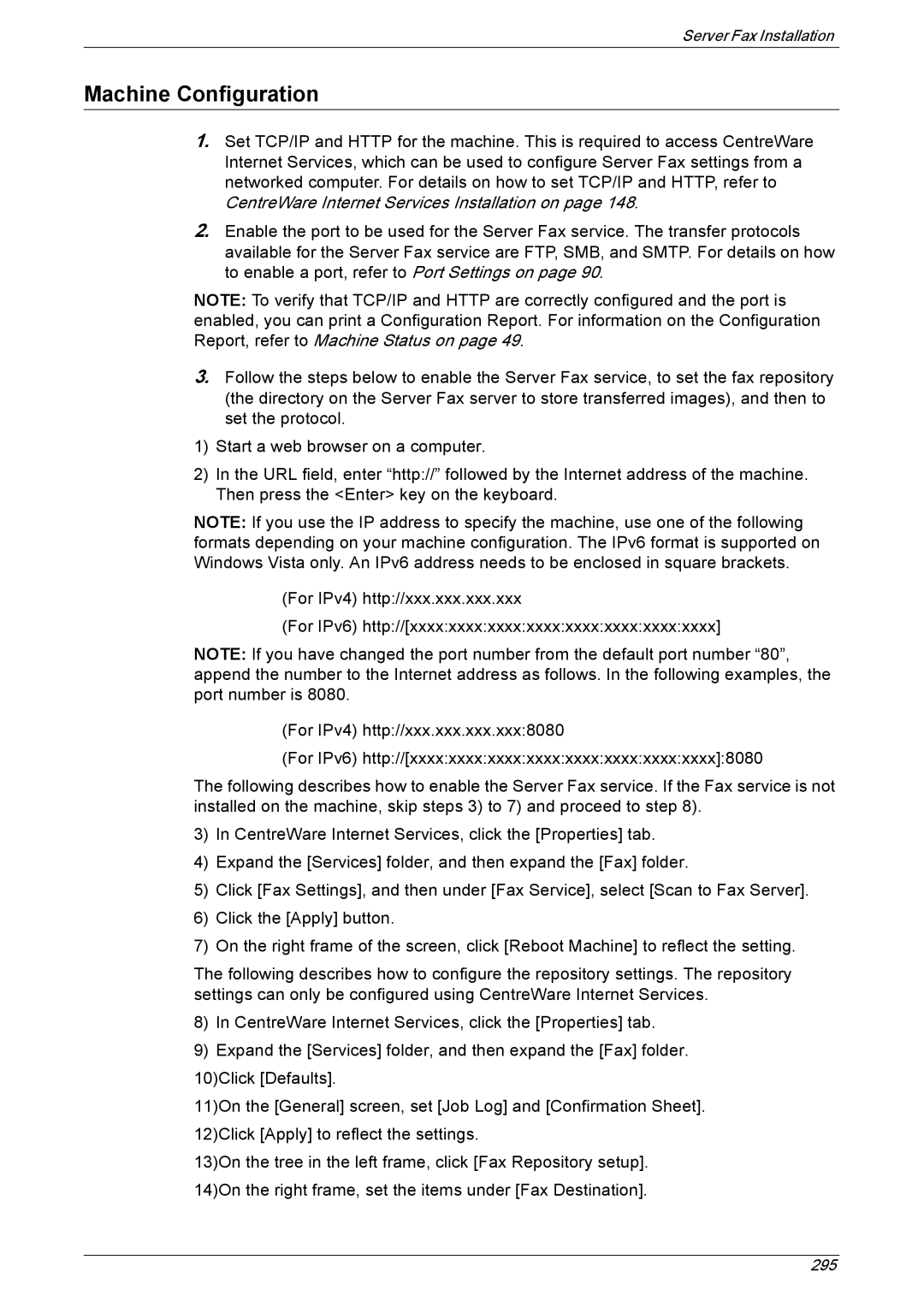 Xerox 5222 manual Machine Configuration 