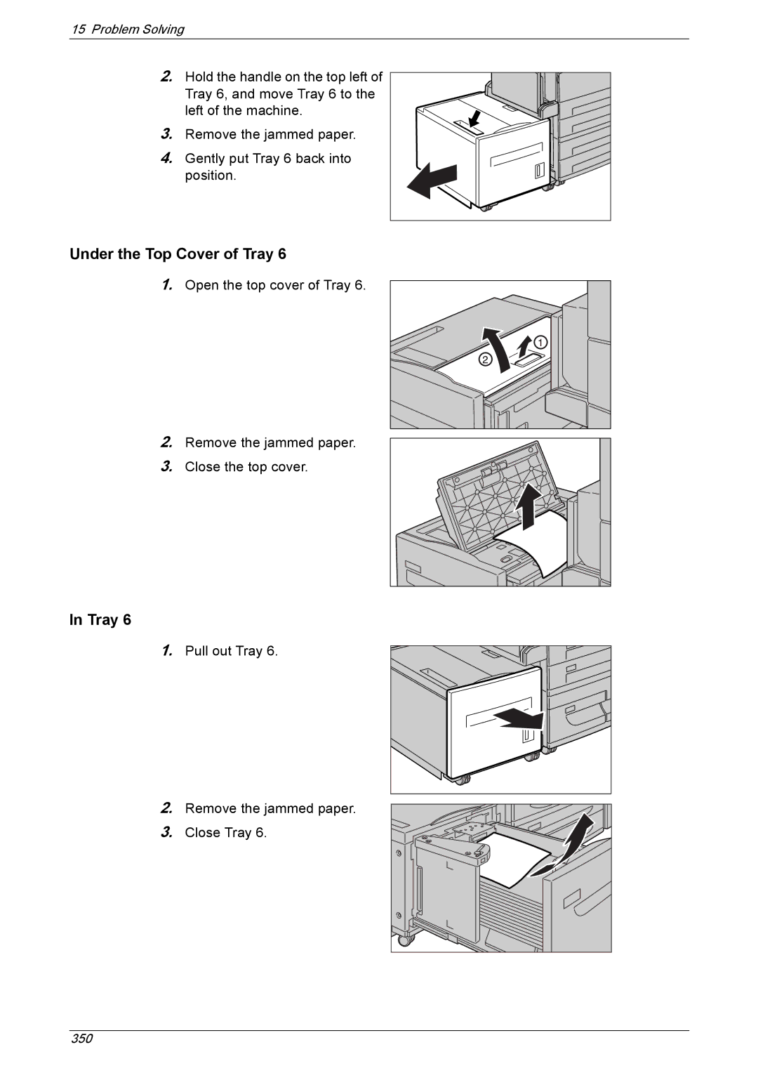 Xerox 5222 manual Under the Top Cover of Tray 