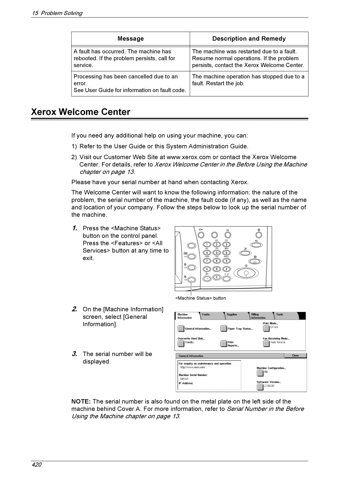 Xerox 5222 manual 420 