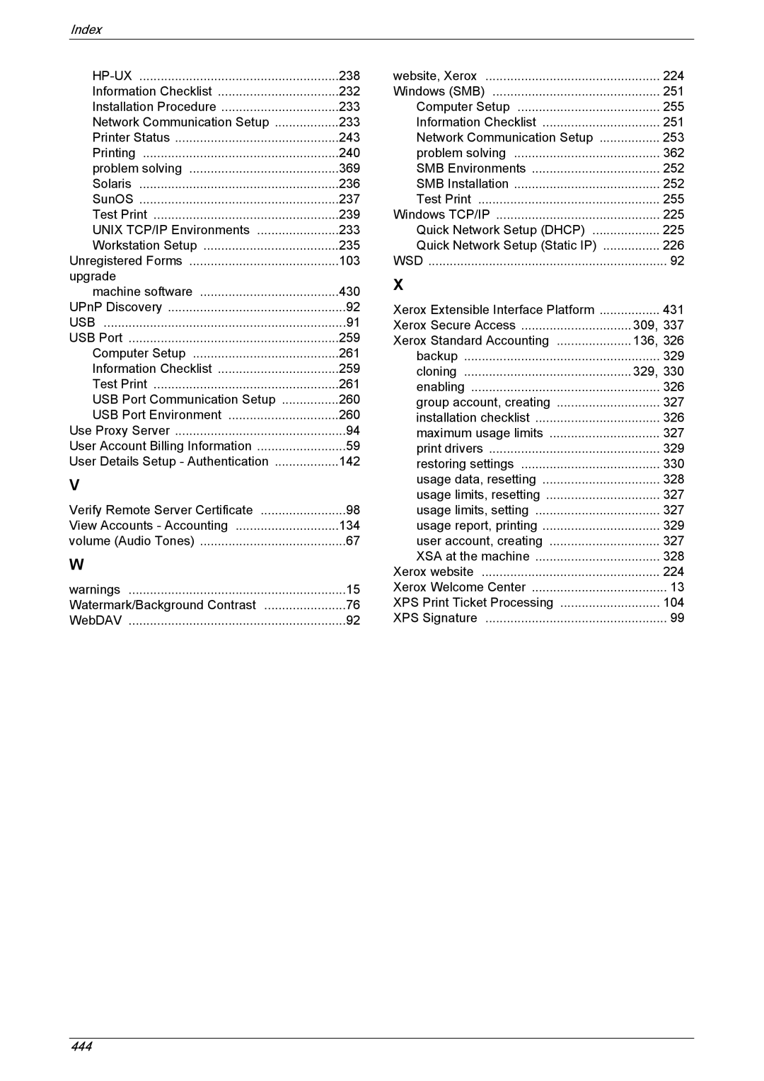 Xerox 5222 manual 444 