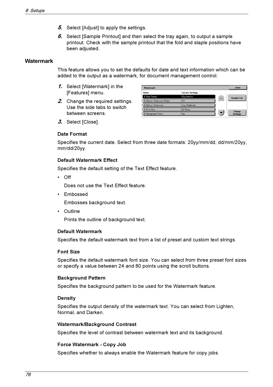 Xerox 5222 manual Watermark 