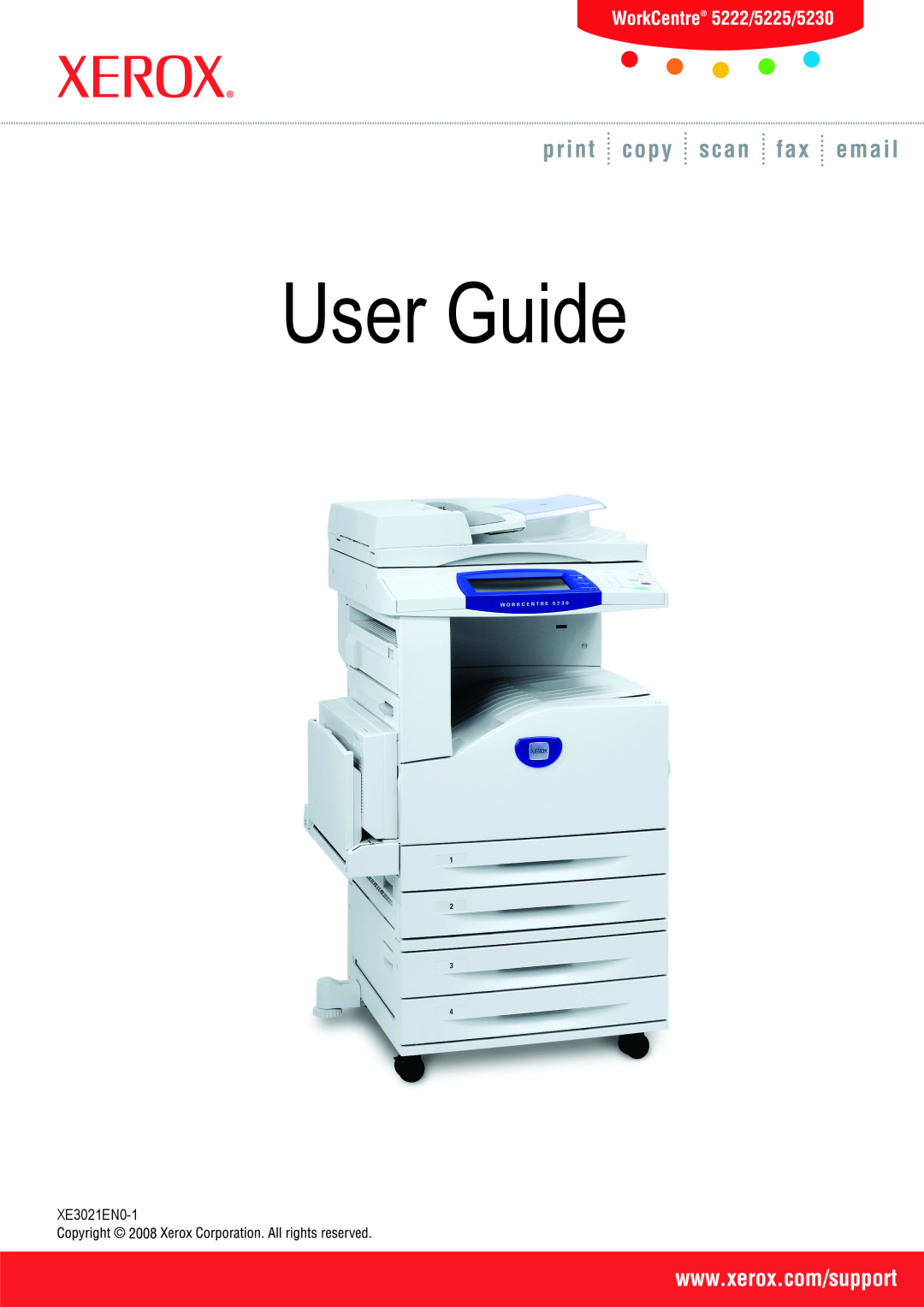 Xerox 5230 manual User Guide User Guide, XE3021EN0-1 