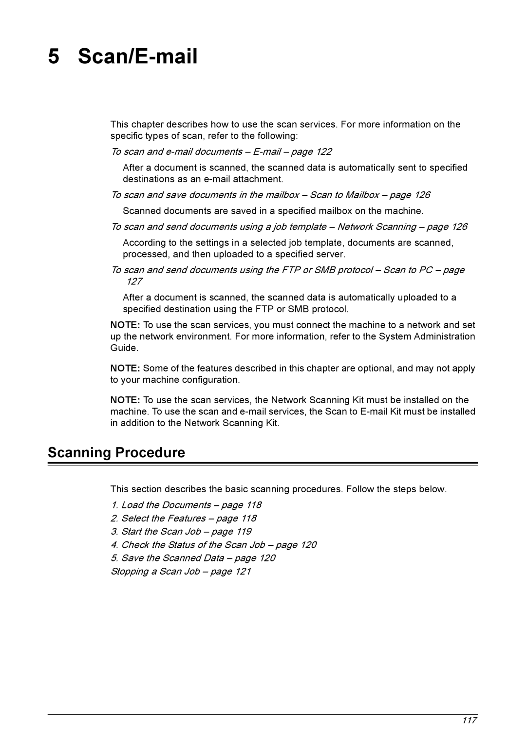 Xerox 5230 manual Scan/E-mail, Scanning Procedure 