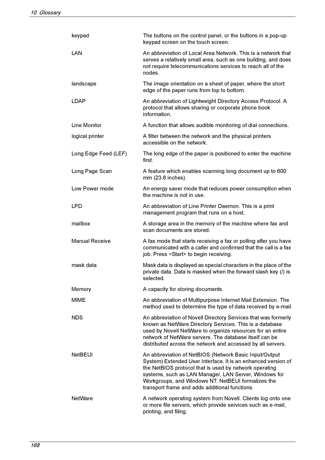 Xerox 5230 manual 168 