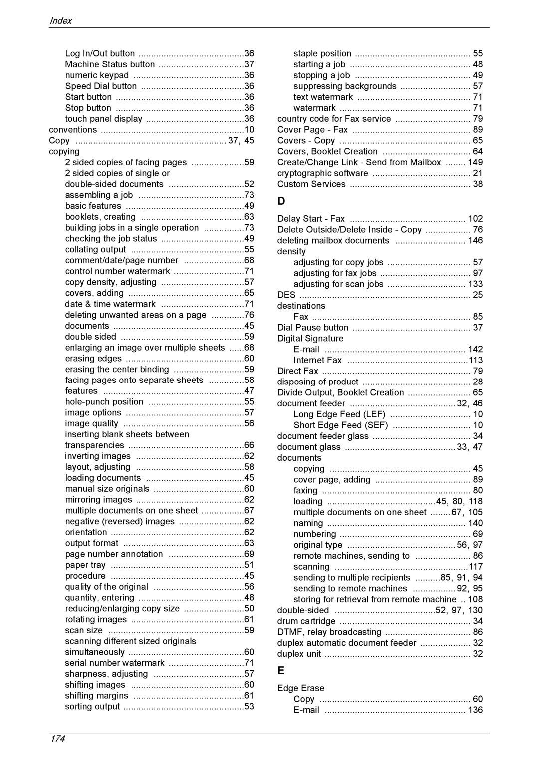 Xerox 5230 manual 174 