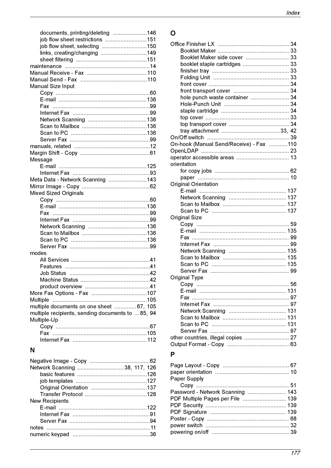 Xerox 5230 manual 177 