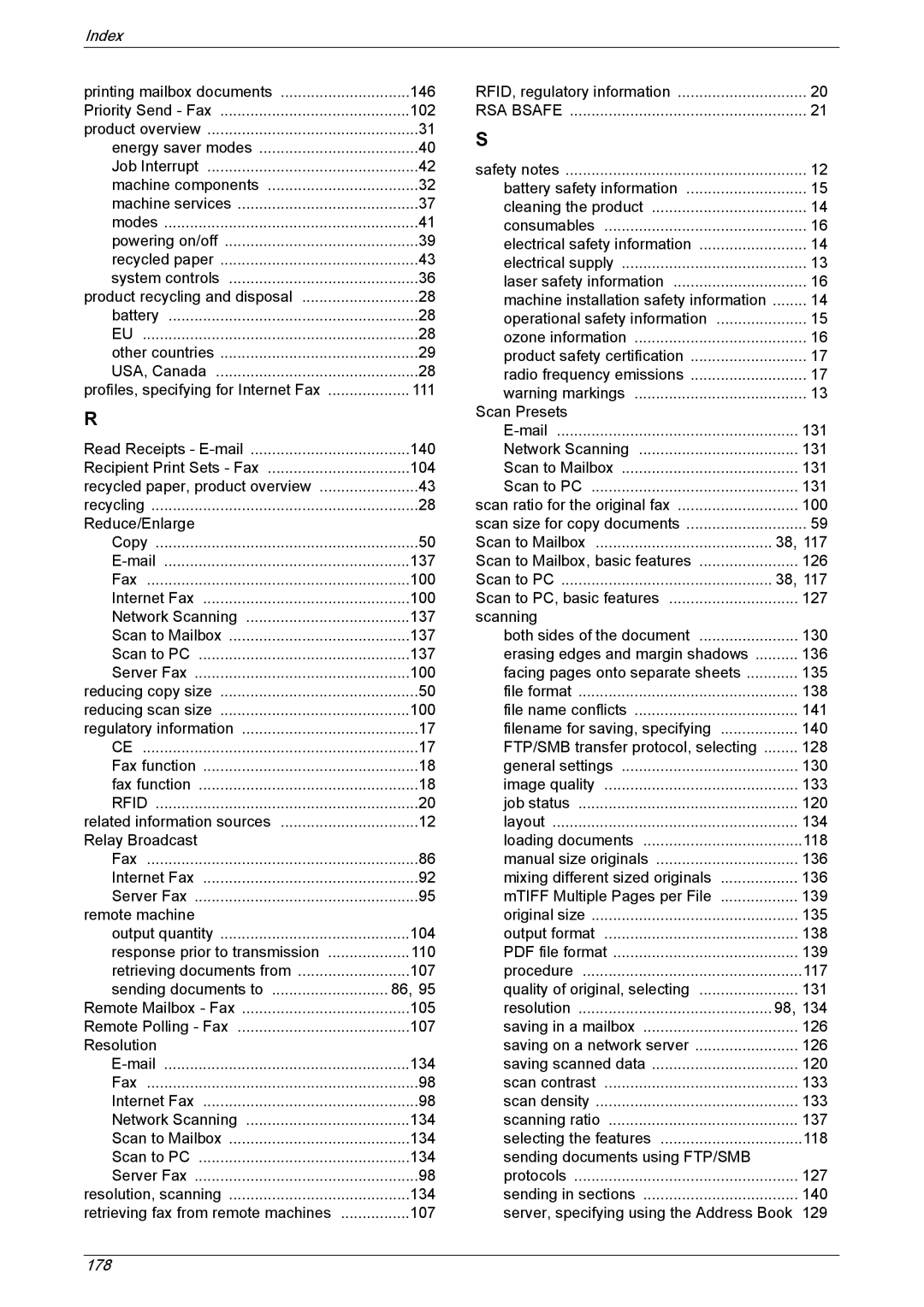 Xerox 5230 manual 178 