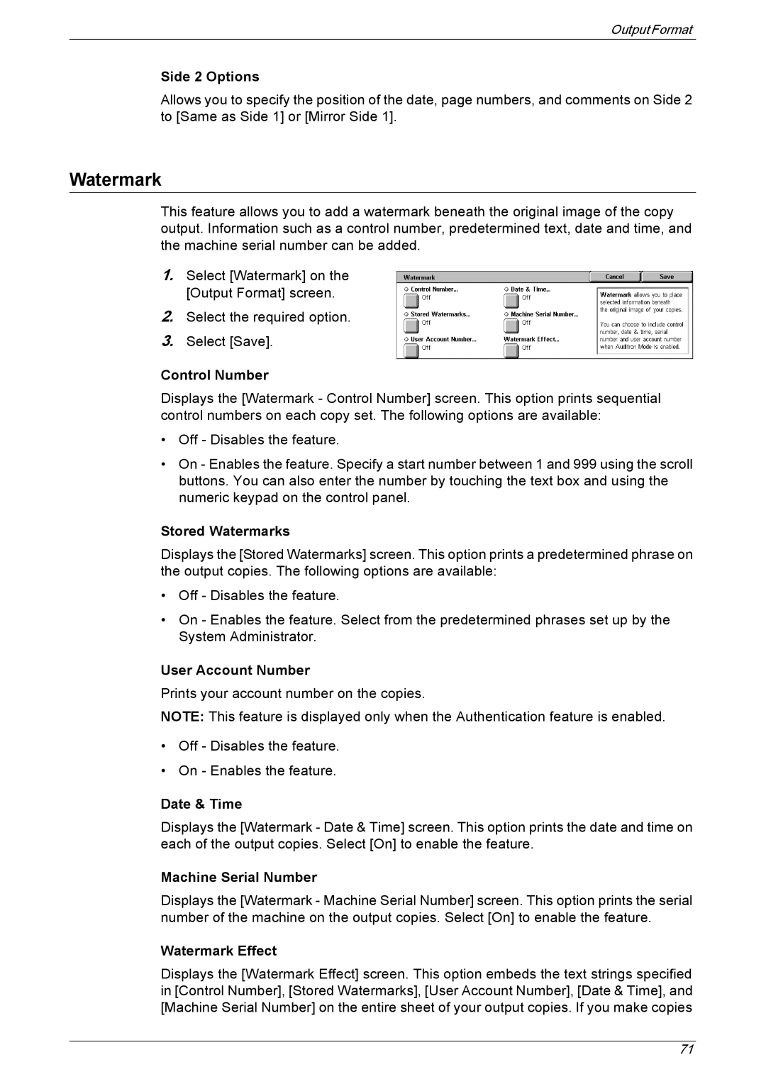 Xerox 5230 manual Watermark 