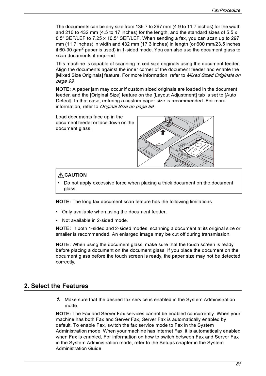 Xerox 5230 manual Fax Procedure 