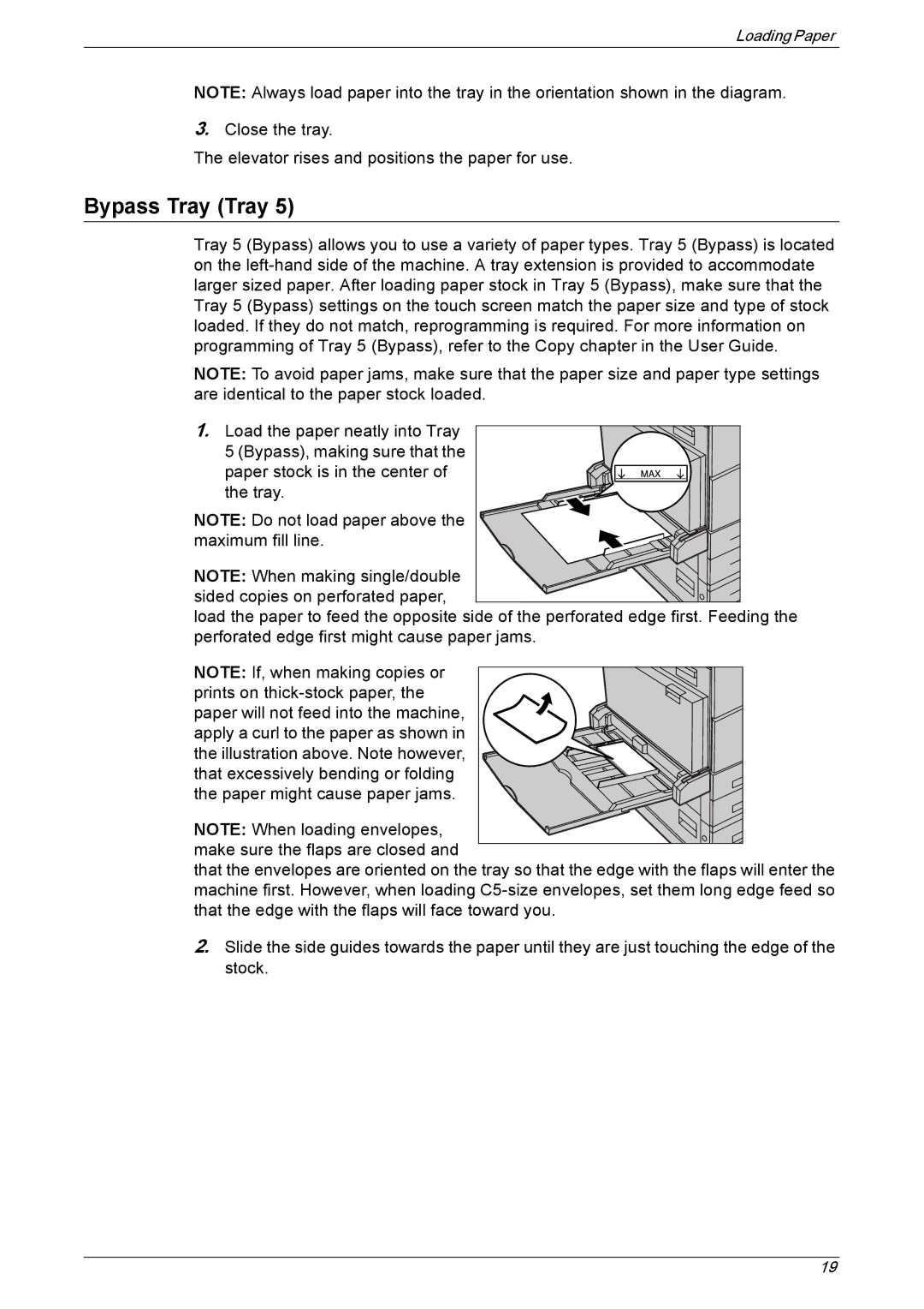 Xerox 5225A, 5230A manual Bypass Tray Tray 