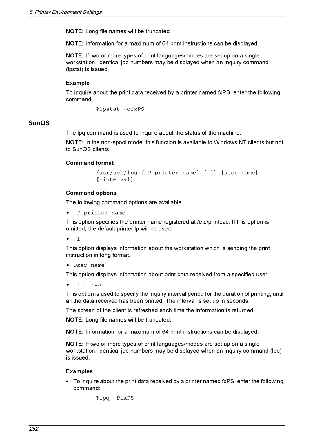 Xerox 5230A, 5225A manual +interval, Examples 