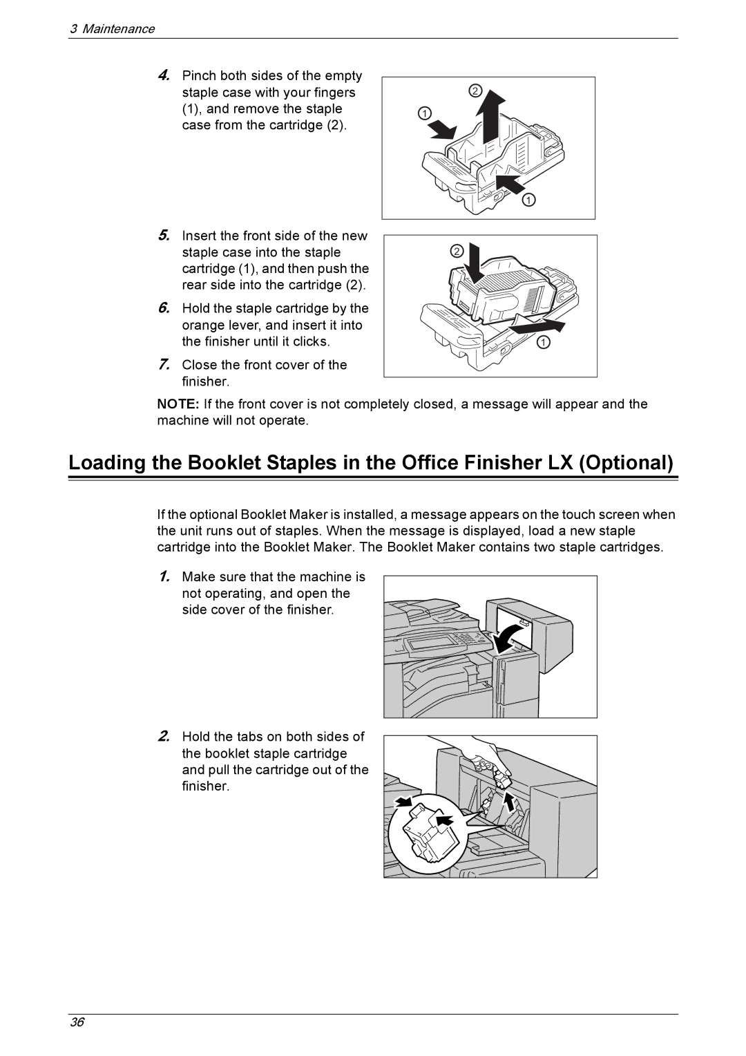 Xerox 5230A, 5225A manual Maintenance 