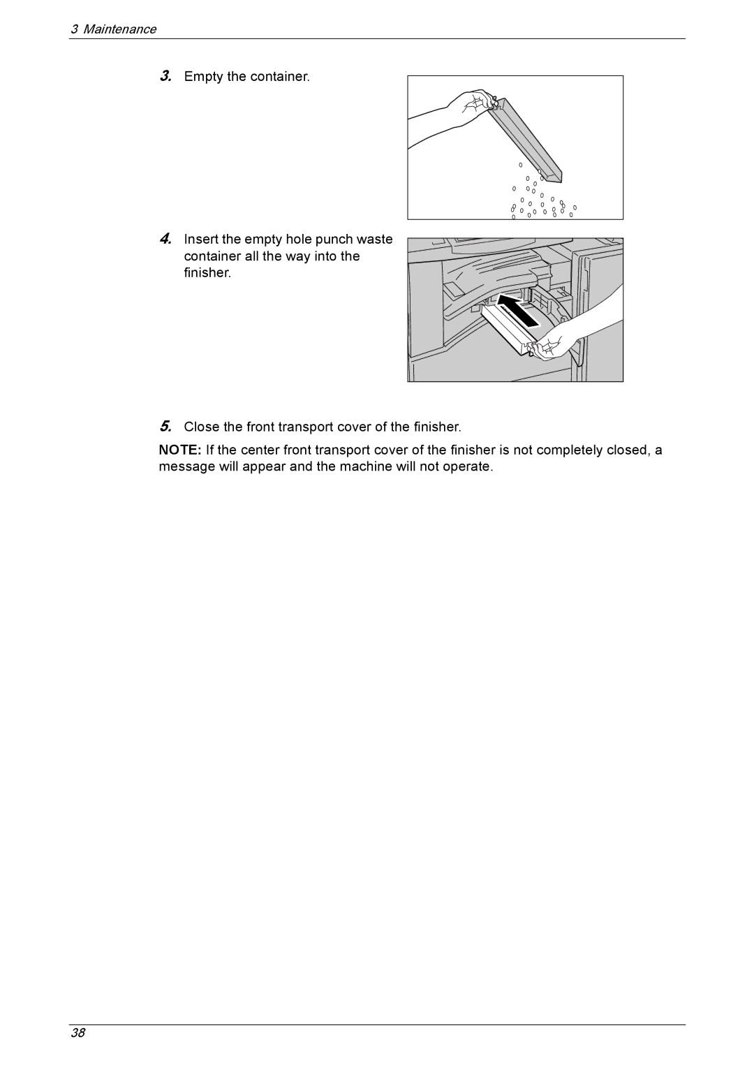 Xerox 5230A, 5225A manual Maintenance 