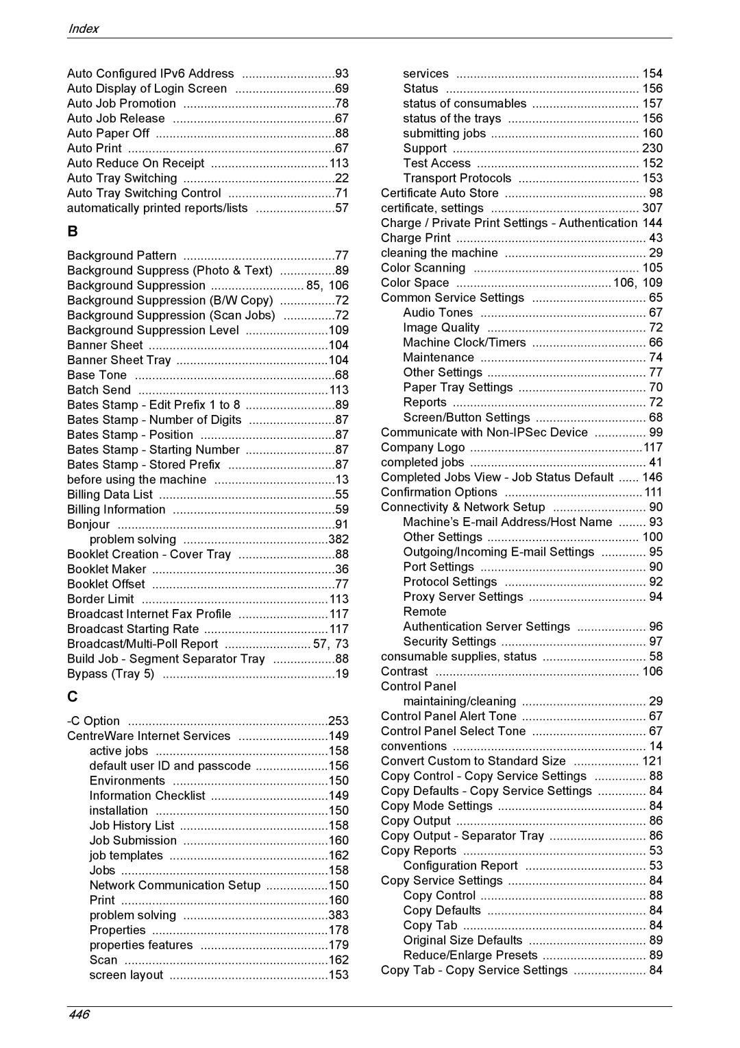 Xerox 5230A, 5225A manual 446 