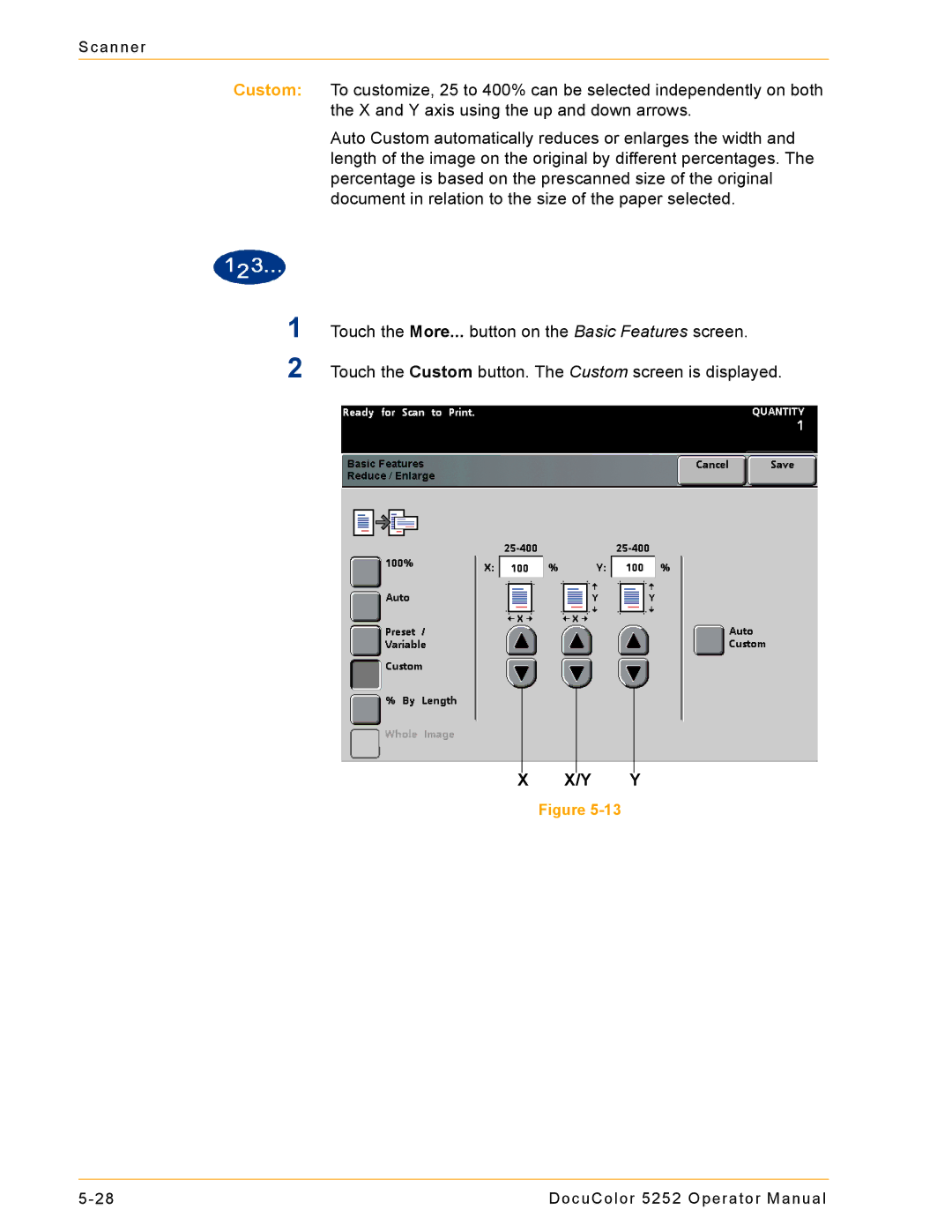 Xerox 5252 manual Y Y 