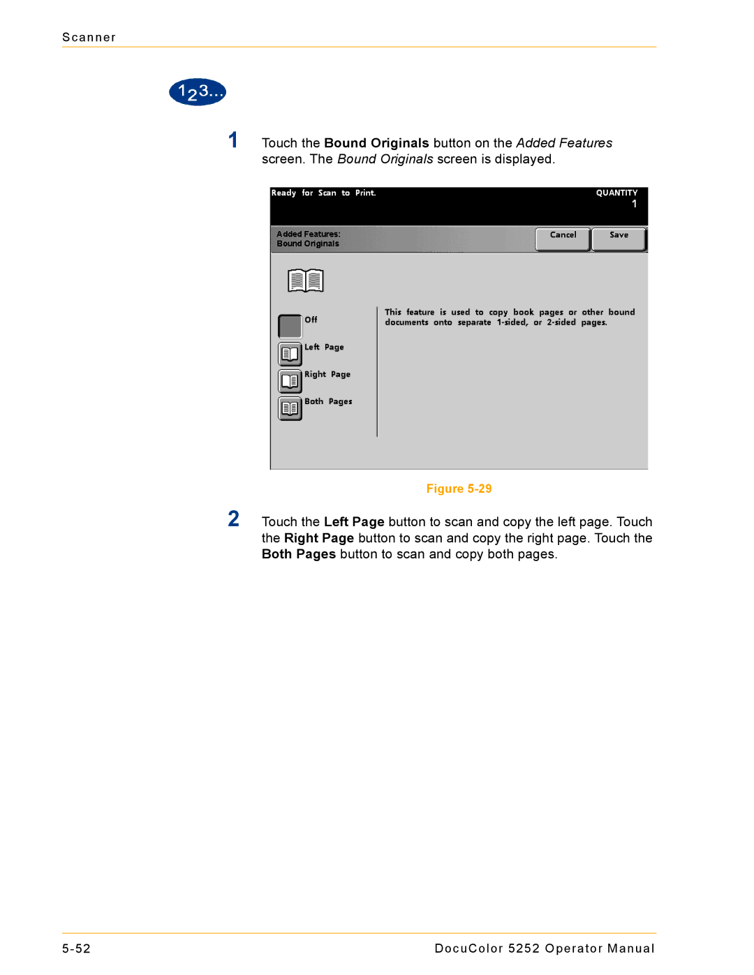 Xerox 5252 manual Scanner 