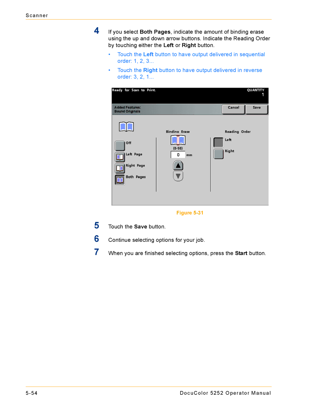 Xerox 5252 manual Scanner 