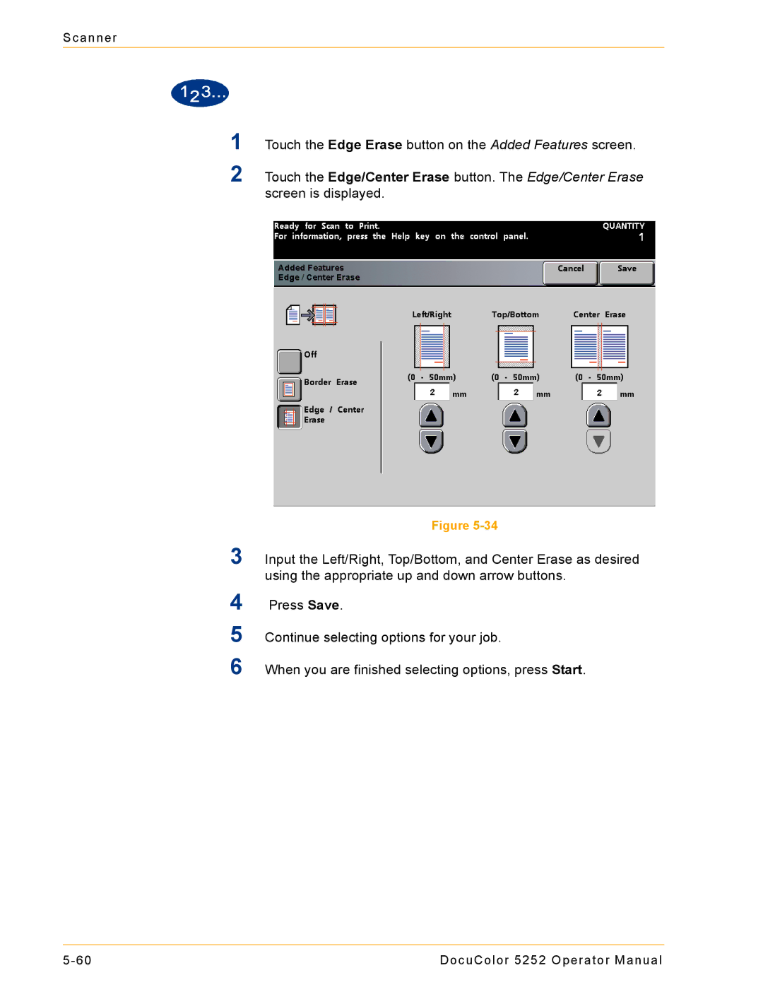 Xerox 5252 manual Scanner 