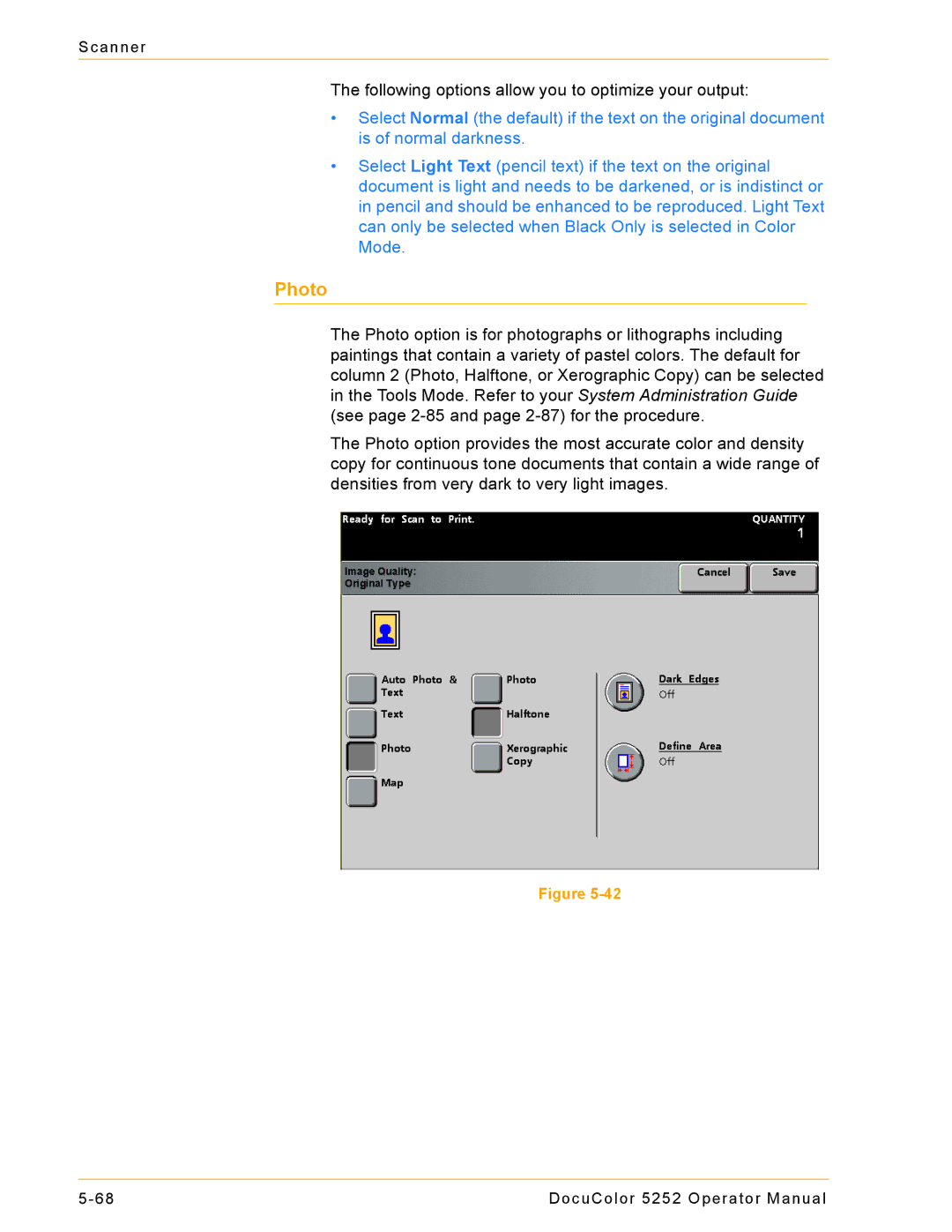 Xerox 5252 manual Photo 