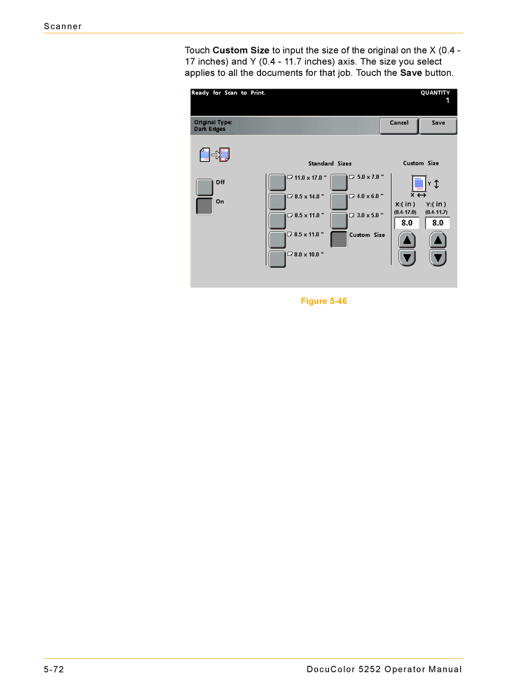 Xerox 5252 manual Scanner 