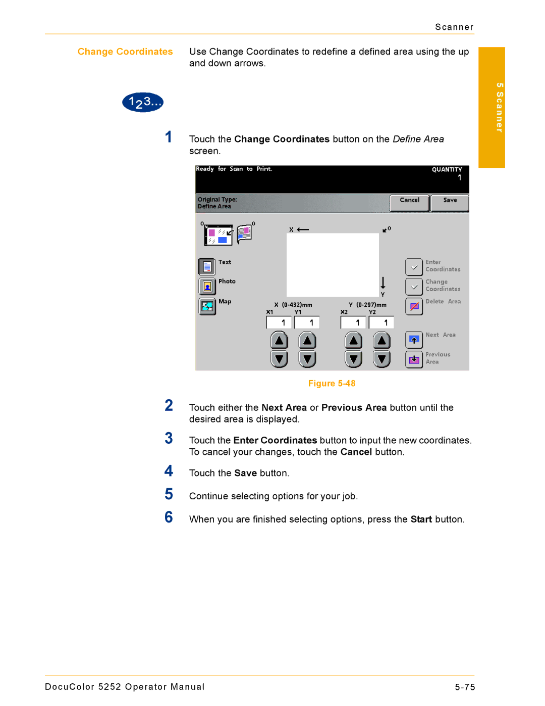 Xerox 5252 manual Scanner 