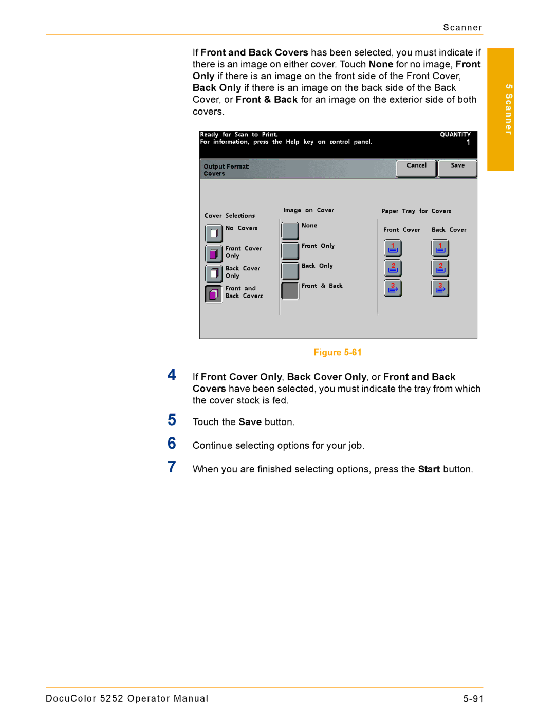 Xerox 5252 manual Scanner 