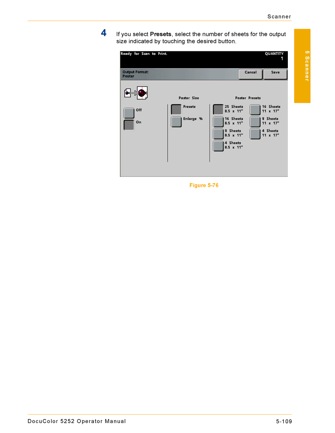 Xerox manual DocuColor 5252 Operator Manual 109 