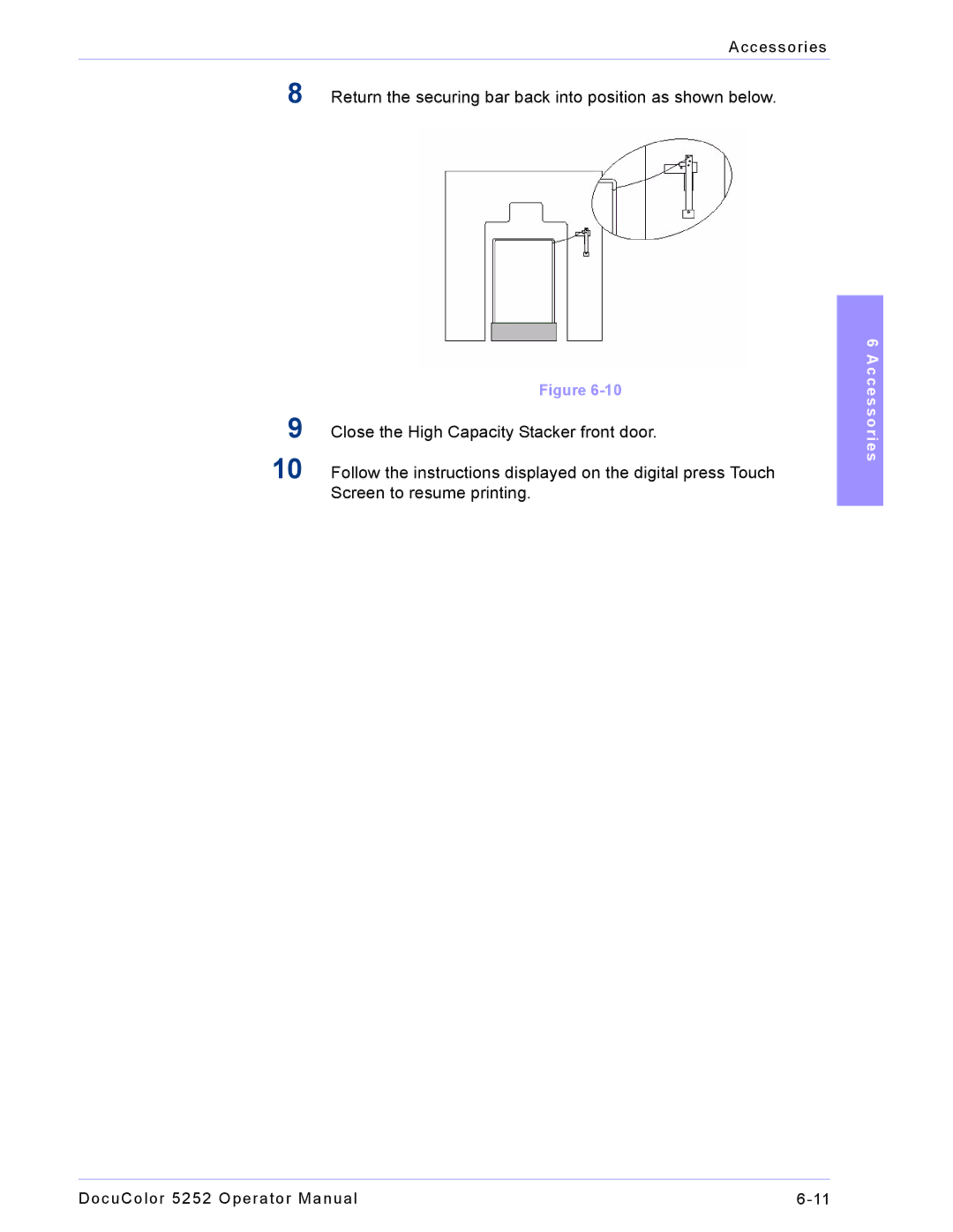 Xerox 5252 manual Accessories 