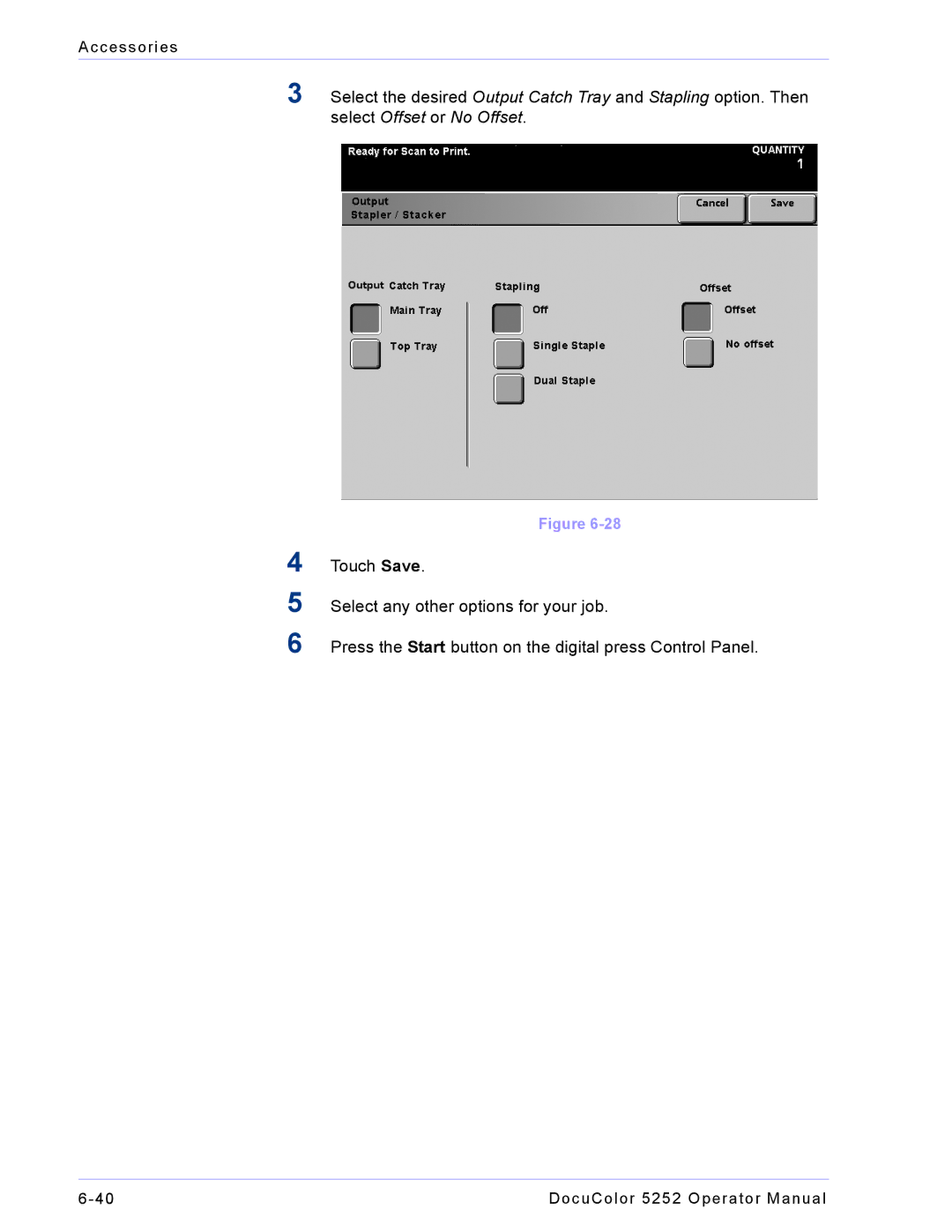 Xerox 5252 manual Accessories 