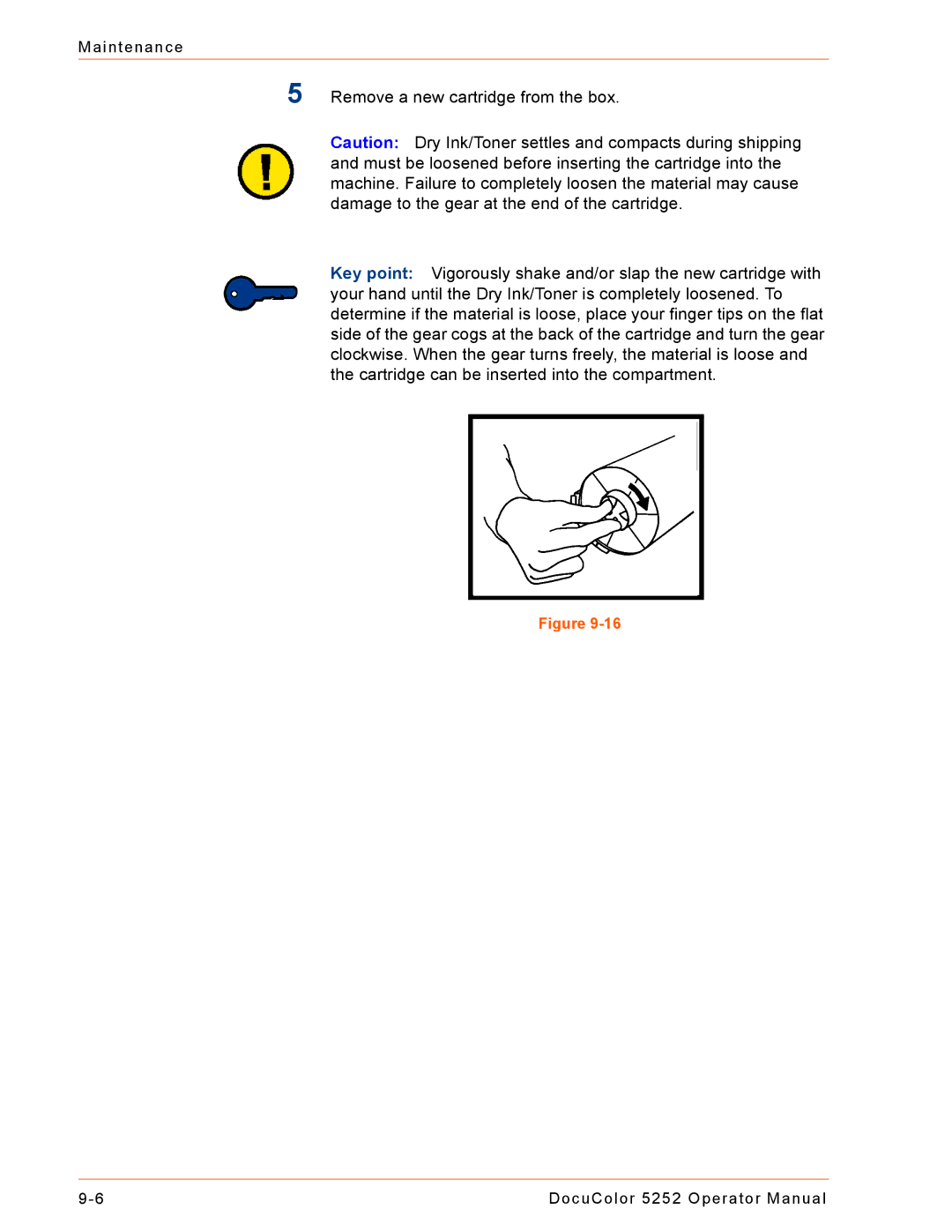 Xerox 5252 manual Maintenance 