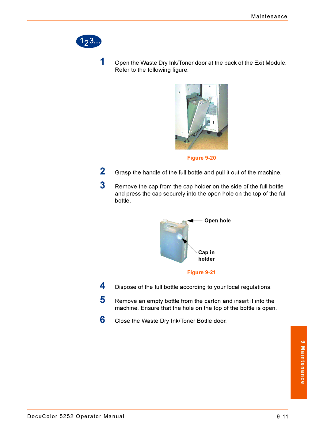 Xerox 5252 manual Maintenance 