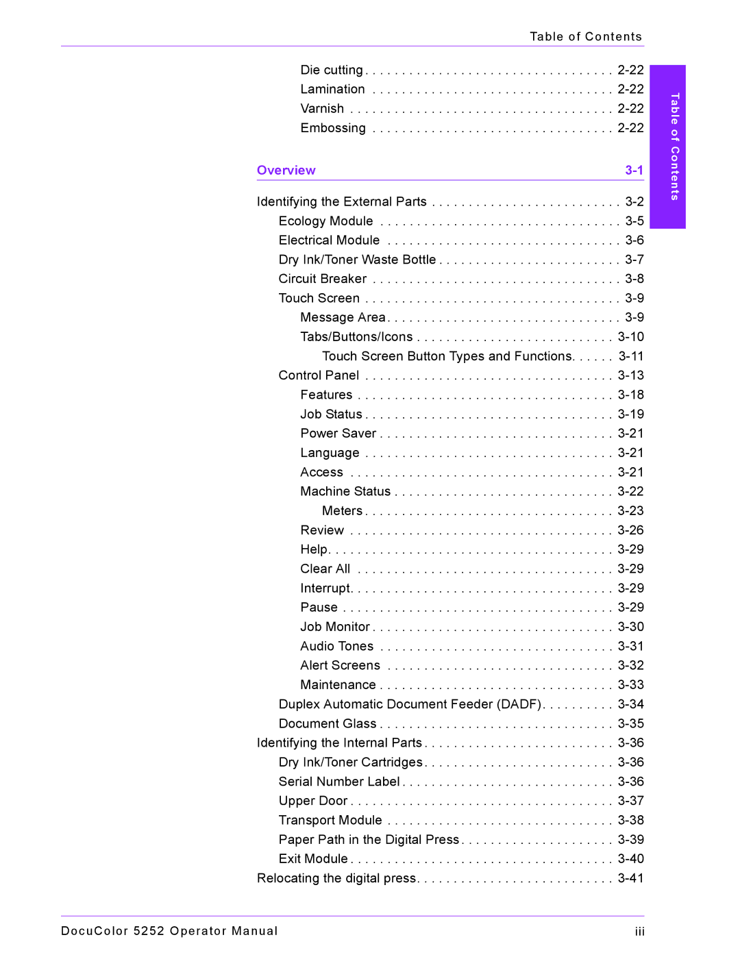 Xerox 5252 manual Overview 