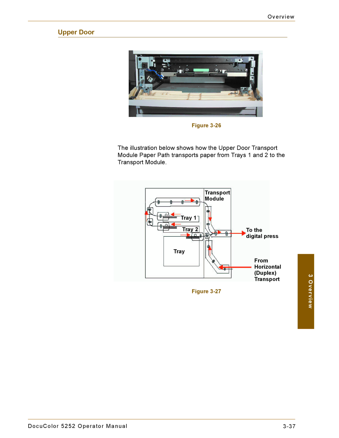 Xerox 5252 manual Upper Door 