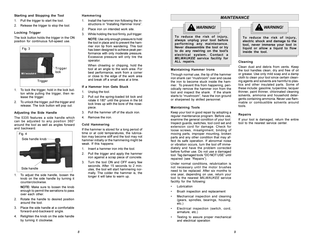 Xerox 5335 manual Maintenance 