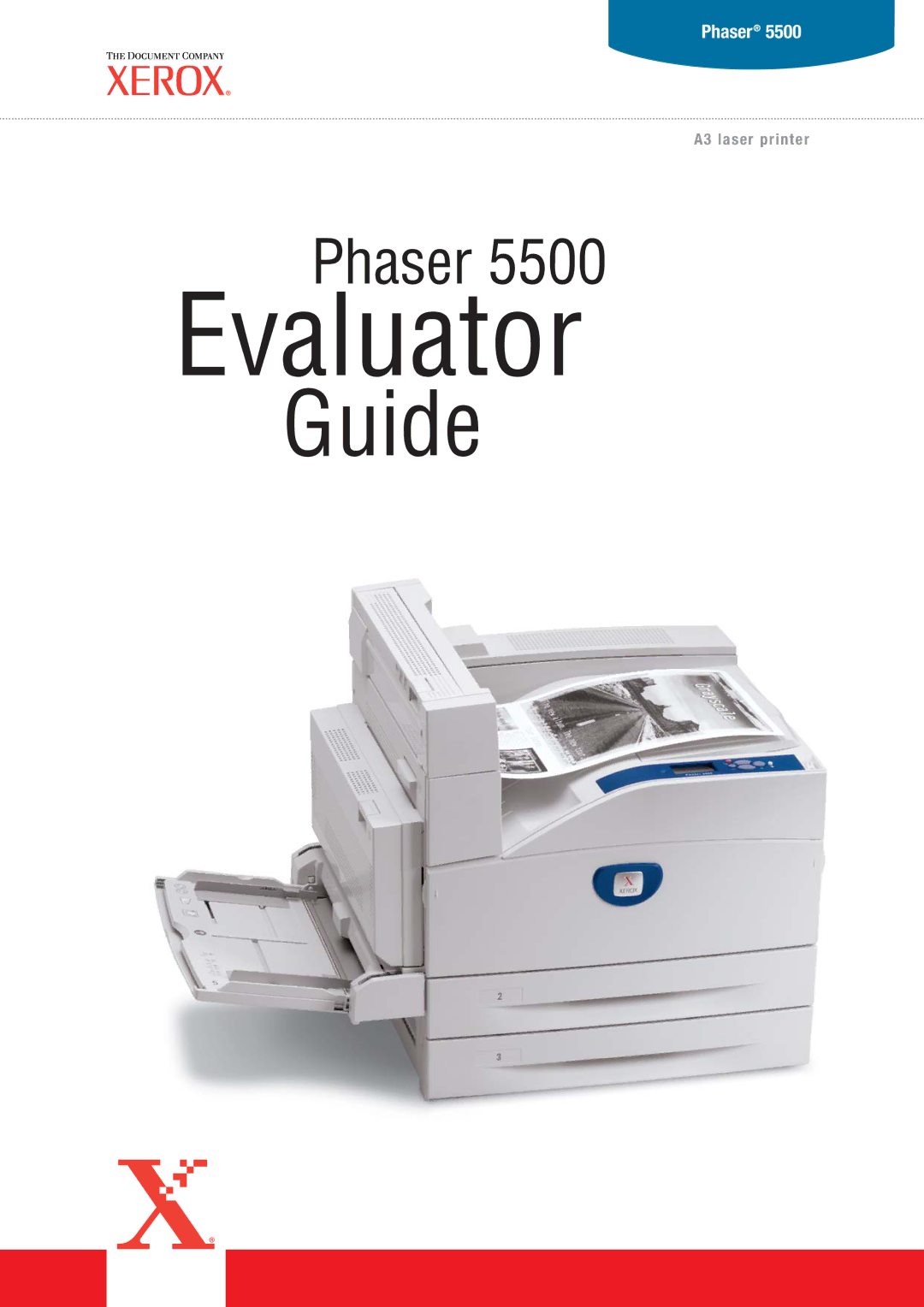 Xerox 5500 manual Evaluator 