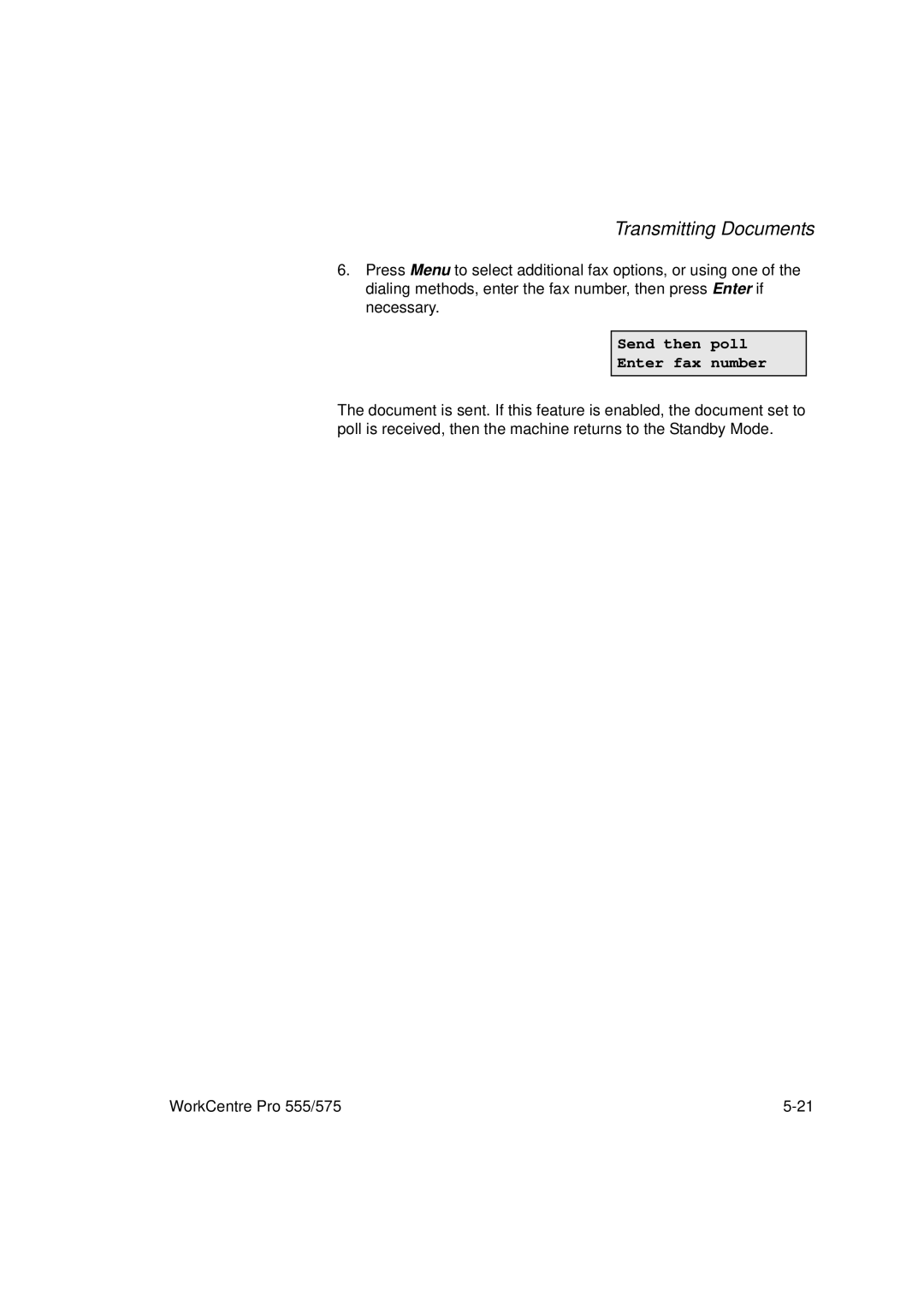 Xerox 575, 555 manual Transmitting Documents 