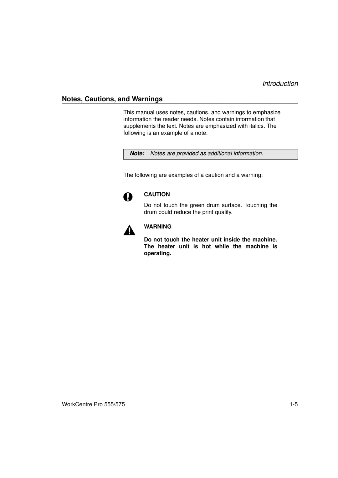 Xerox 575, 555 manual Introduction 