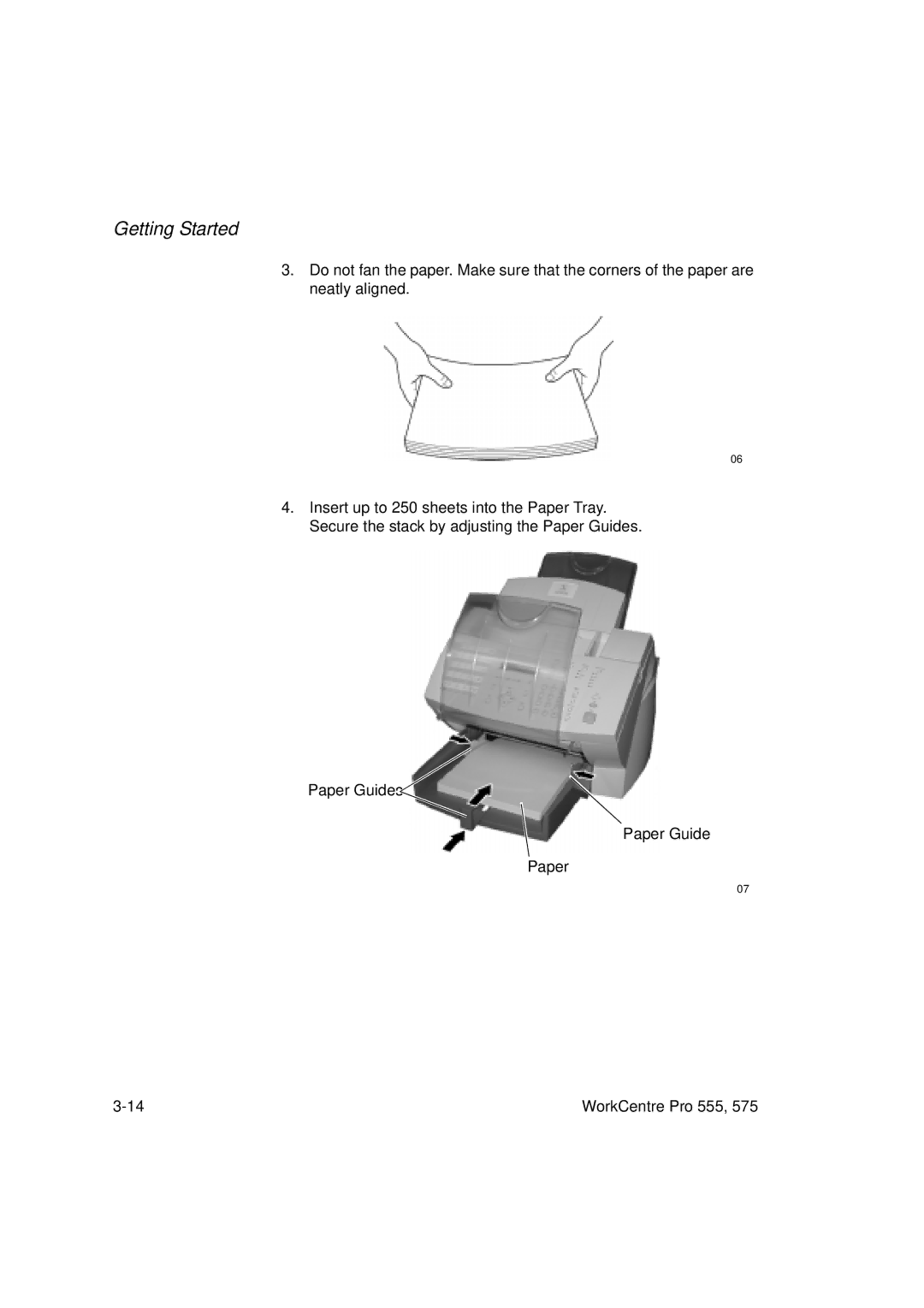 Xerox 555 manual Getting Started 