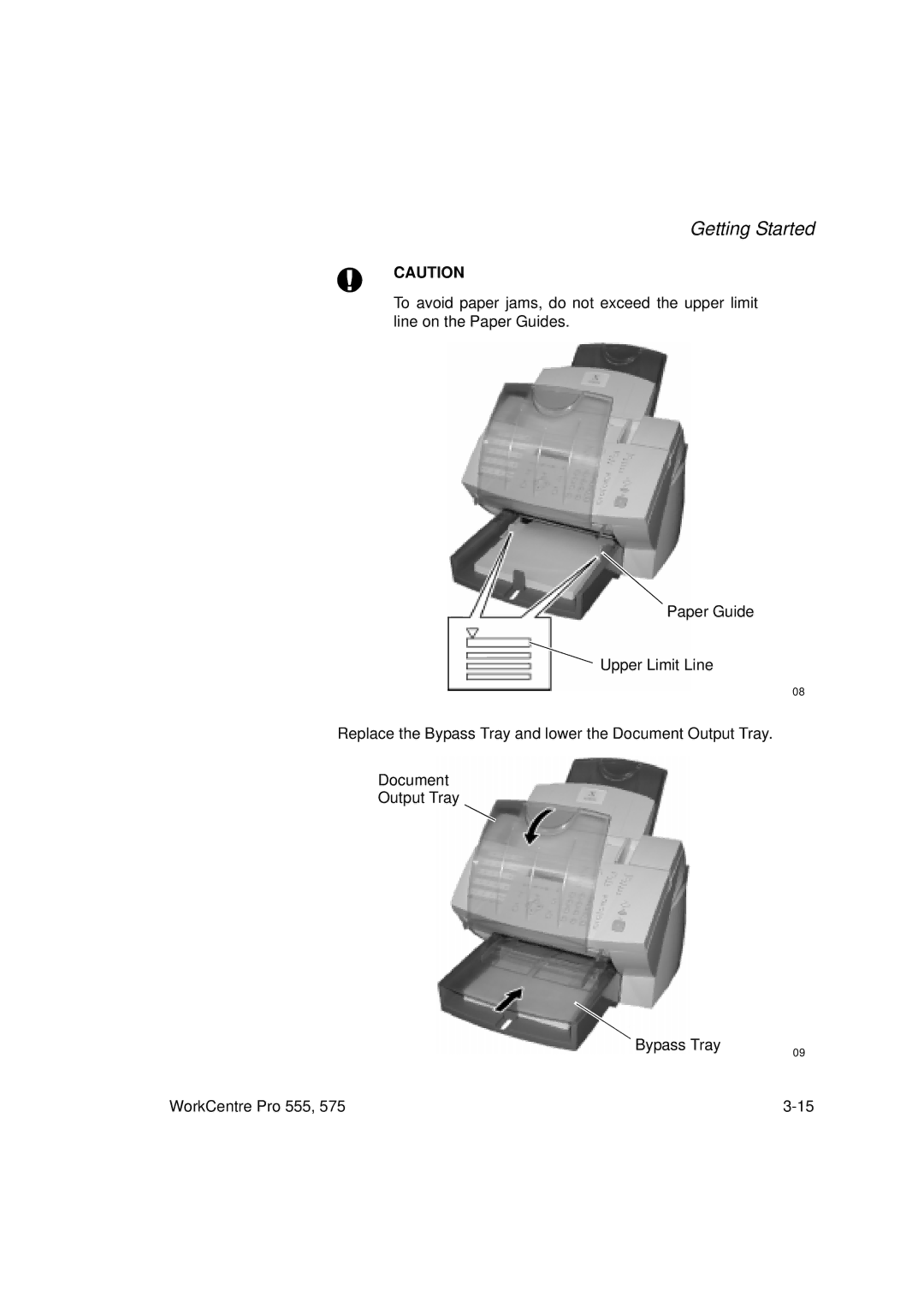 Xerox 555 manual Getting Started 