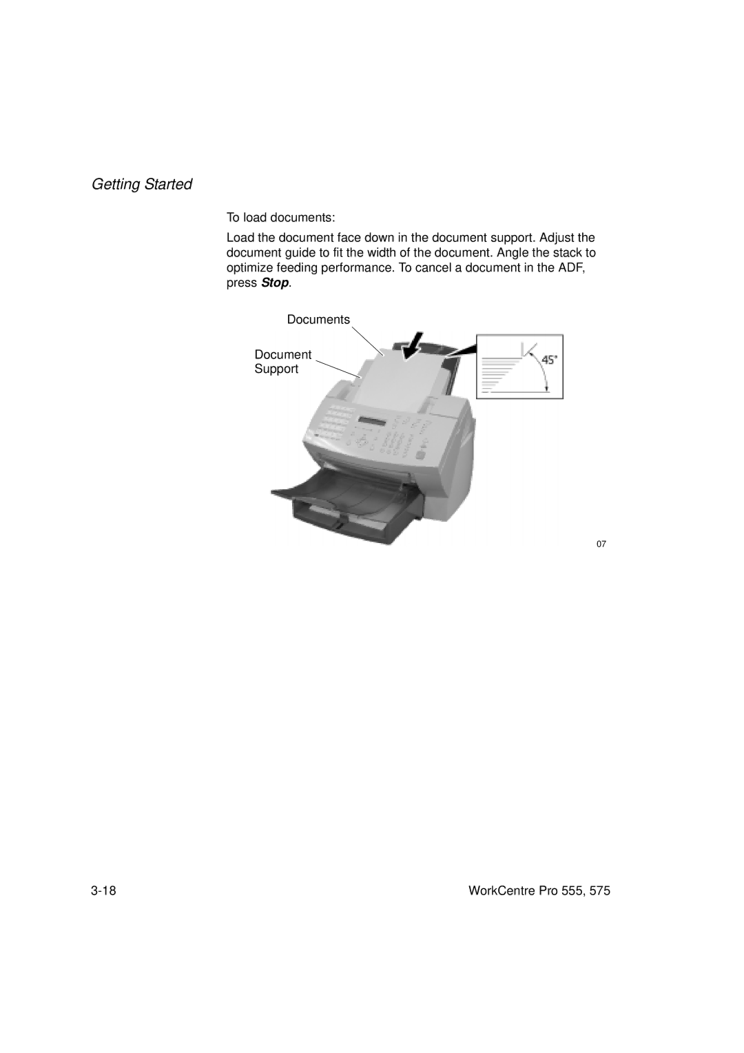 Xerox 555 manual Getting Started 