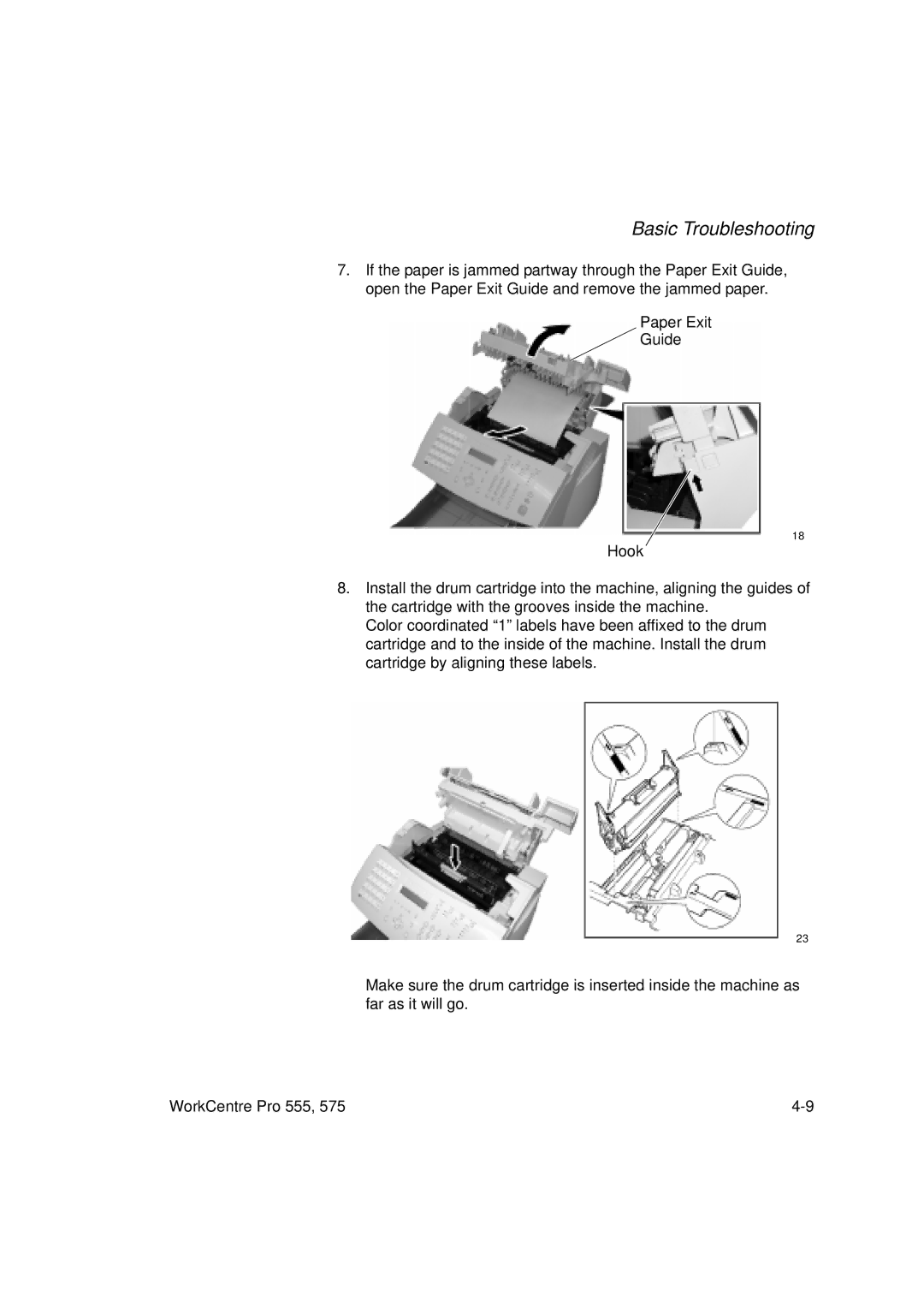 Xerox 555 manual Basic Troubleshooting 