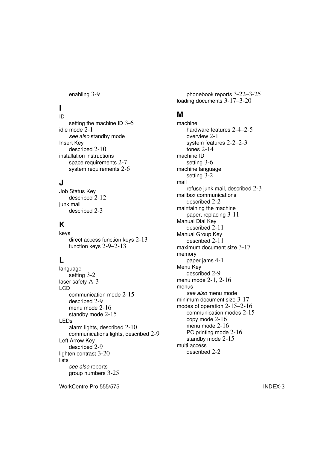 Xerox 555 manual See also reports group numbers 