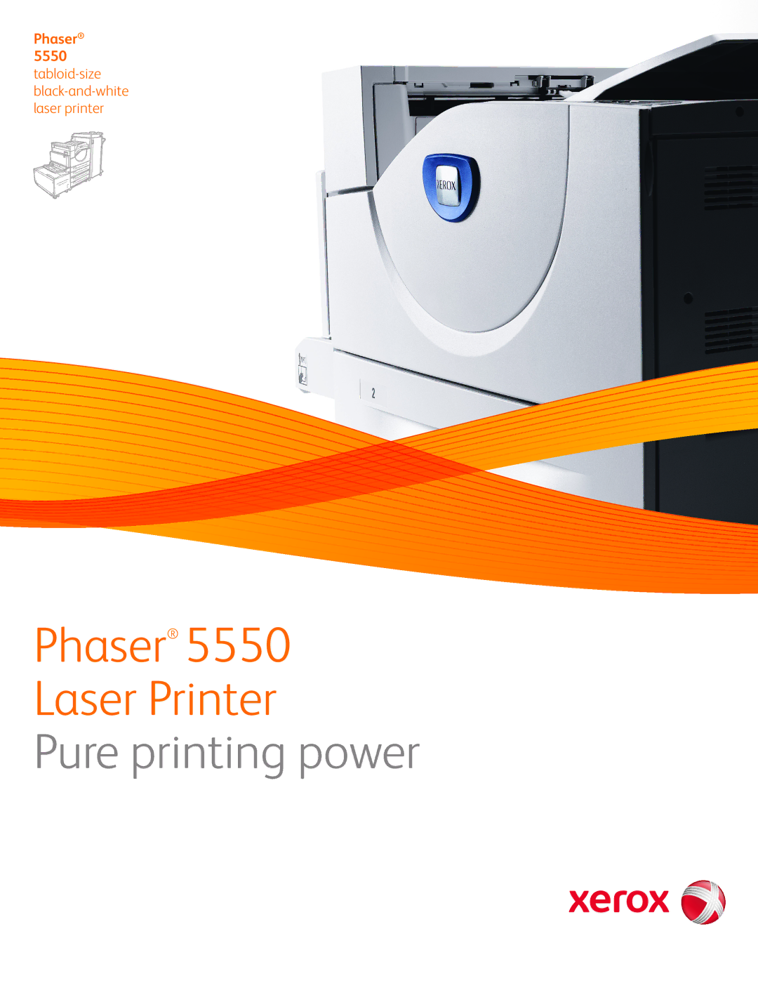 Xerox 5550 manual Phaser Laser Printer 